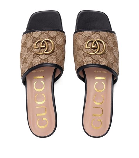 gucci men's matelassé leather slide|gucci jewelry slides.